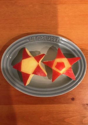 りんご飾り切り＊お星様-レシピのメイン写真