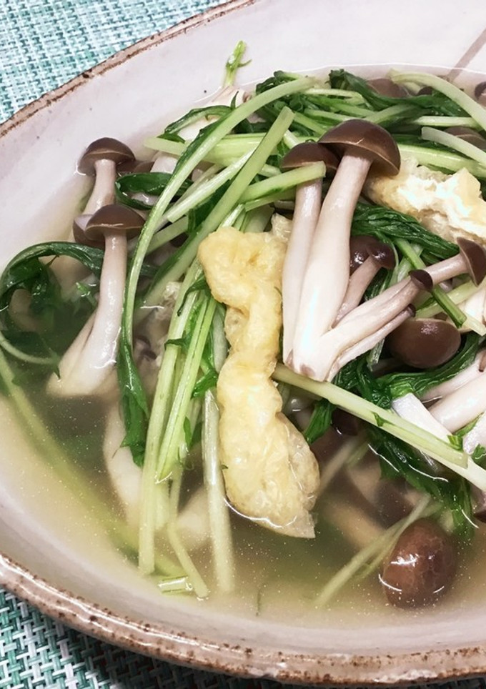 水菜としめじ☆白だしサッと煮-レシピのメイン写真
