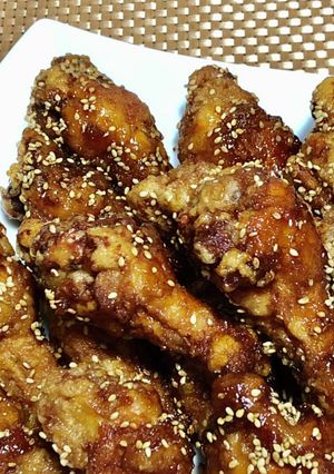 鶏手羽元の揚げ甘辛煮-レシピのメイン写真
