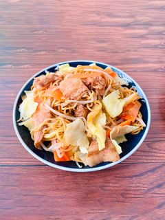 レンジで4分!もちもち焼きそば-レシピのメイン写真