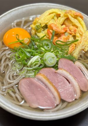 鴨そば-レシピのメイン写真