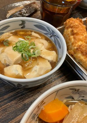 寒い時に、おぼろ豆腐の生姜餡掛け🫚-レシピのメイン写真