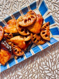 ぶりとレンコンの照り焼き-レシピのメイン写真
