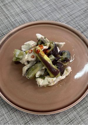 とろとろナスと鶏むね肉の香味漬け-レシピのメイン写真