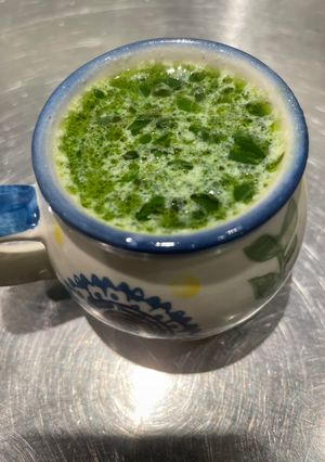 バジルと紫蘇のクリームスープ-レシピのメイン写真
