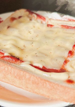 【簡単+時短】3~5分で作れるピザパン-レシピのメイン写真