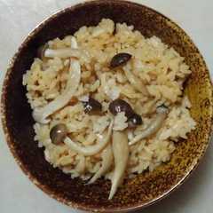 รูปของ しめじだけの炊き込みご飯：超シンプル