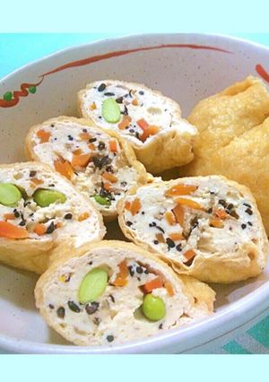 余ったひじき煮で☆豆腐巾着-レシピのメイン写真