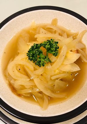 根性なしオニグラ風スープ😅😂😅😂-レシピのメイン写真