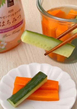夏バテ防止！はちみつ入り甘酢漬け-レシピのメイン写真