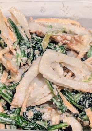 【常備菜・副菜メモ用】ほうれん草とちくわ-レシピのメイン写真