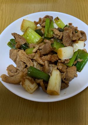 ネギと豚バラの炒め物-レシピのメイン写真