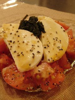 大葉にんにく醤油でカプレーゼ♪-レシピのメイン写真
