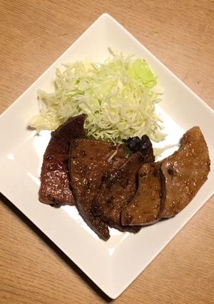豚レバーのバター醤油焼き。-レシピのメイン写真