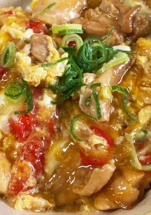 ★簡単美味しい★トマト親子丼-レシピのメイン写真