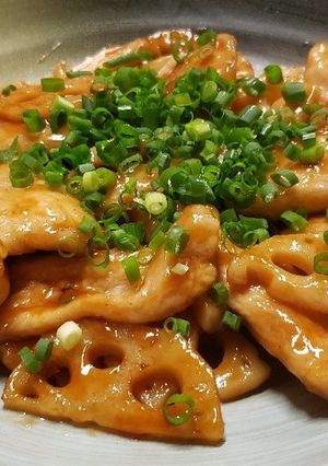 鶏むねとレンコンの照り照り。-レシピのメイン写真