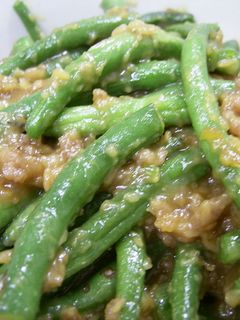インゲンの肉味噌炒め-レシピのメイン写真