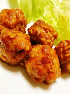 豚小間団子の黒酢あん-レシピのメイン写真