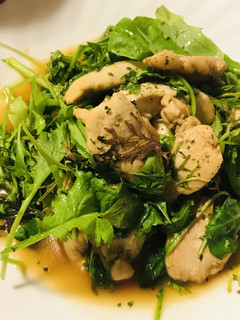 鶏胸肉のあっさり生姜焼●ベビーリーフ和え-レシピのメイン写真