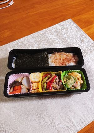 今朝はのり弁にして見ました。-レシピのメイン写真