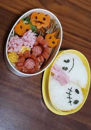 遠足　ハロウィン弁当　キャラ弁　おかず-レシピのメイン写真