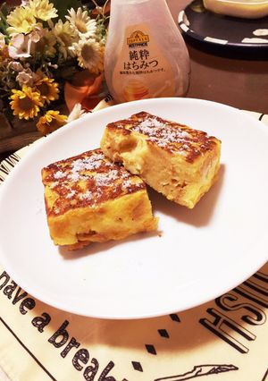 簡単！もっちりフレンチトースト♡-レシピのメイン写真