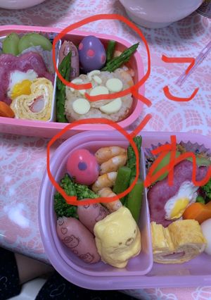お弁当に怪獣の卵?-レシピのメイン写真