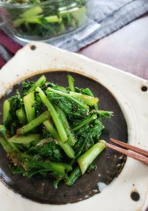 栄養満点！かぶの葉のごまおかか和え-レシピのメイン写真
