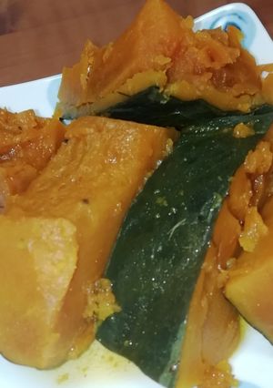 主夫の圧力鍋:2分でホクホクかぼちゃ煮-レシピのメイン写真