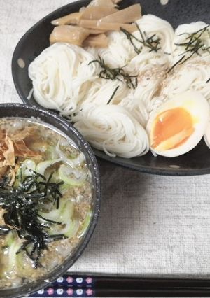 ラーメン屋さんの鰹つけ麺風素麺-レシピのメイン写真