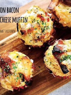 HMでオニオンベーコンチーズマフィン♪♪-レシピのメイン写真
