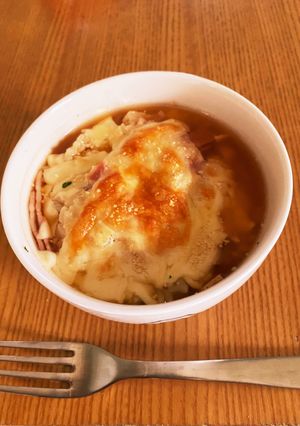 簡単♪オニオンスープグラタン？-レシピのメイン写真