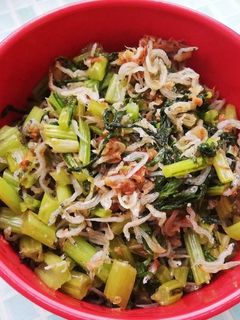 ★かぶの葉のごま油炒め★-レシピのメイン写真