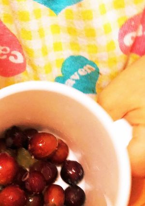 こども、1歳児の アイス （ブドウ）-レシピのメイン写真