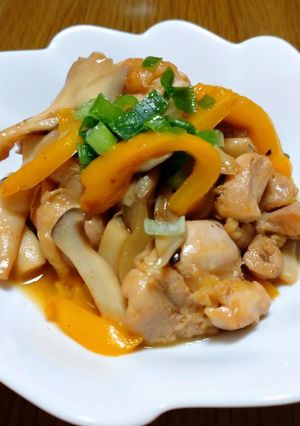 バター香る　鶏肉ときのこのポン酢炒め-レシピのメイン写真