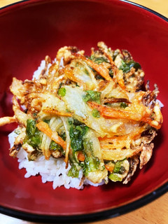 大人の給食☆かき揚げ丼(ほたて)-レシピのメイン写真
