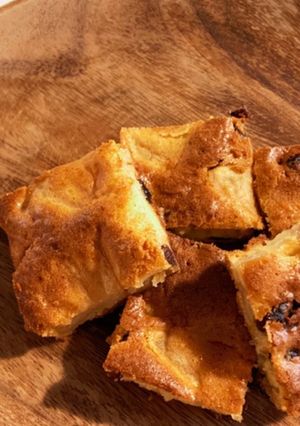 【簡単】りんごとレーズンの天板ケーキ-レシピのメイン写真