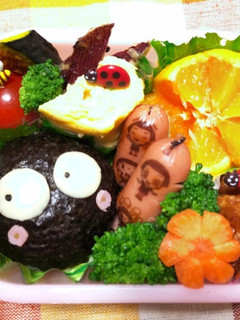 まっくろくろすけ キャラ弁-レシピのメイン写真