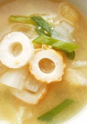 竹輪・大根のお味噌汁♪竹輪が美味♪-レシピのメイン写真