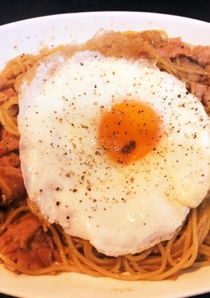 スパム　オイスターソースパスタ-レシピのメイン写真