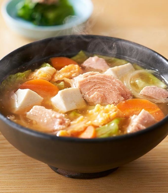 満腹!シーチキンの具沢山おみそ汁-レシピのメイン写真