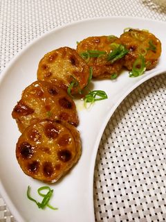 ご飯がススム♪簡単レンコン挟み焼き-レシピのメイン写真