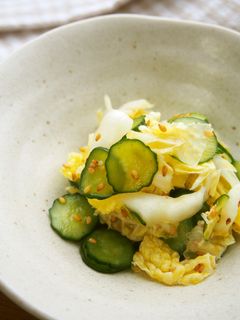 白菜あま〜い♪白菜・きゅうりの酢の物♪-レシピのメイン写真