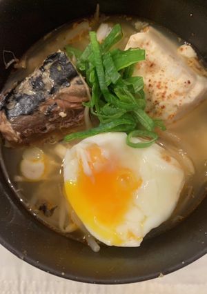 ピリ辛!!鯖缶スープ-レシピのメイン写真