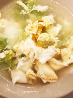 簡単 レタスと卵の中華スープ-レシピのメイン写真