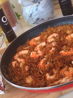 にんにくとエビのアヒージョパスタ-レシピのメイン写真