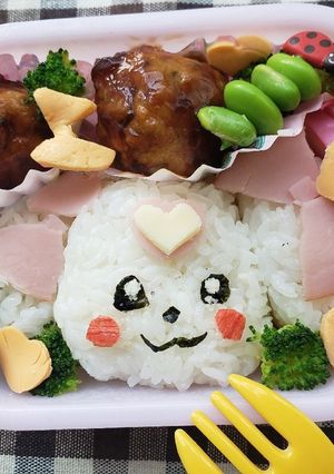 簡単キャラ弁！プリキュア！ラテ弁当！-レシピのメイン写真