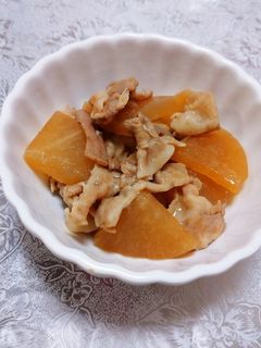 豚バラ大根の味噌煮込み-レシピのメイン写真
