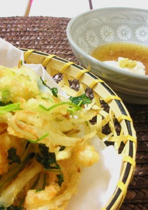 小海老とみつ葉のかき揚げ　-レシピのメイン写真