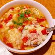もち麦とベーコンのにんにくスープ